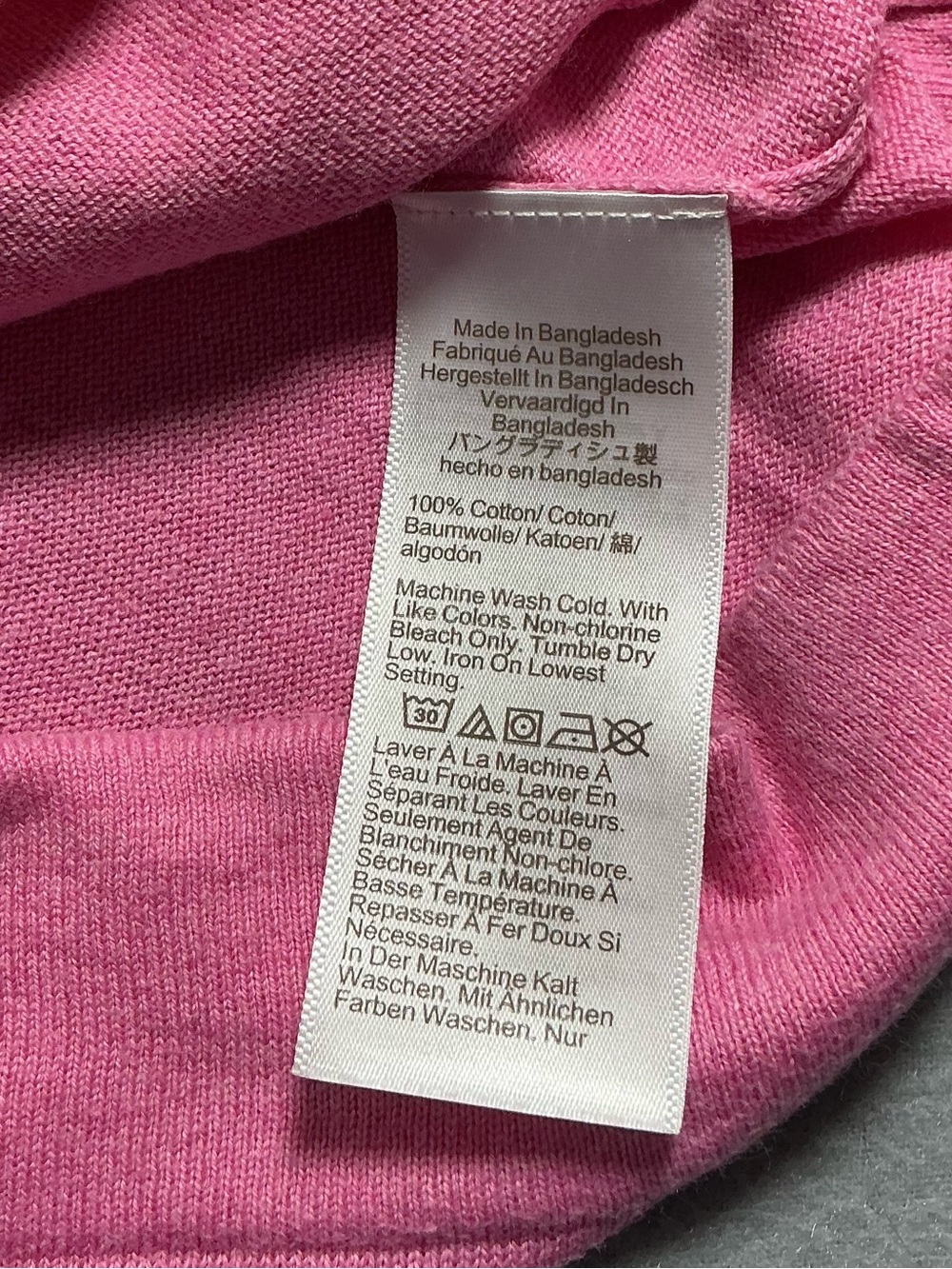 J.Crew Teddie Light Pink 100% Cotton Crewneck Sweater Women’s Small - Picture 4 of 9